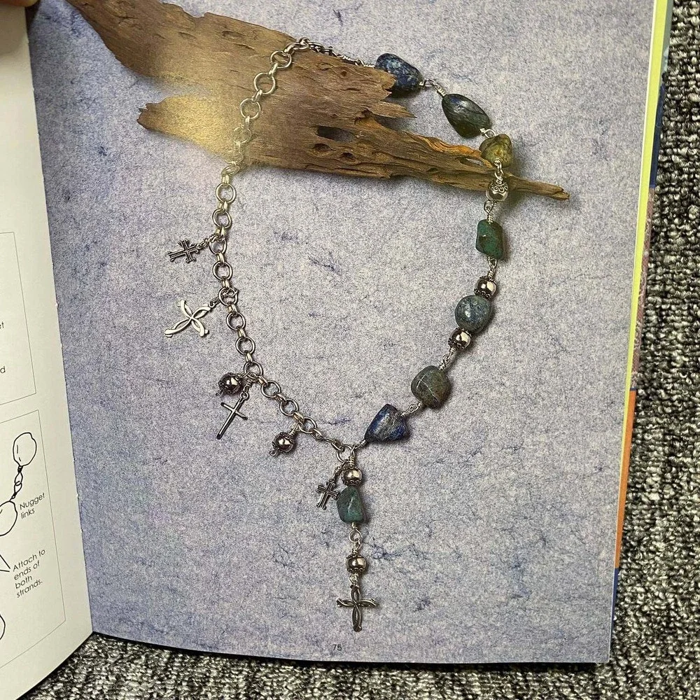 Fashion Beading Kim Ballor Hardcover Book Blue Jewelry Making Craft Projects DIY